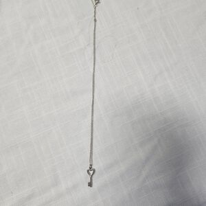 Elegant Silver Key Pendant Necklace